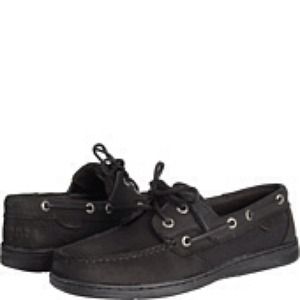 Black Sperry Topsiders