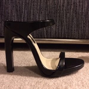 Zara black strappy mules