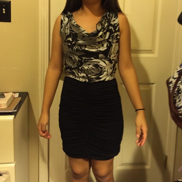 Black/silver dress