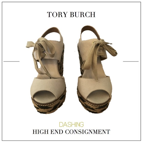 Sold on Tradesy Tory Burch Linley High Wedge - Picture 1 of 4