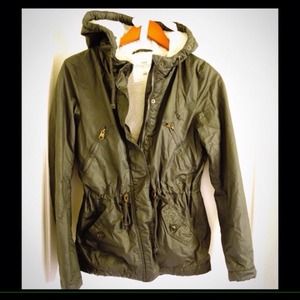 GREY!! Faux Sherpa lined jacket