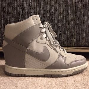 💥reduced price💥 Grey Nike sky hi dunk wedges