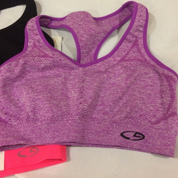 Pack of 3 CHAMPION stretchy sports bras. - Picture 2 of 4