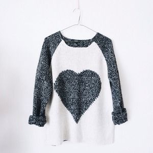 Heart Knit Pullover