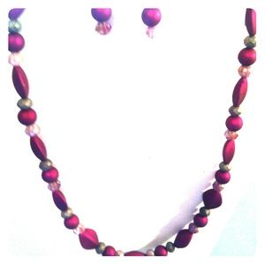 Necklace and earrings