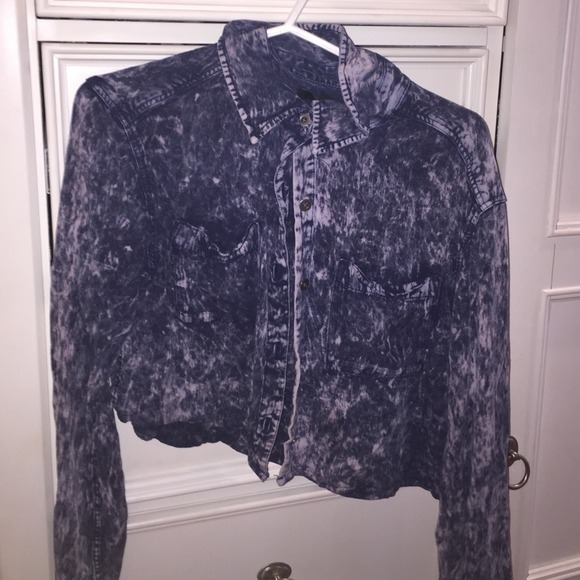 Jean crop top