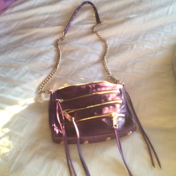 Rebecca Minkoff purple zip cross body