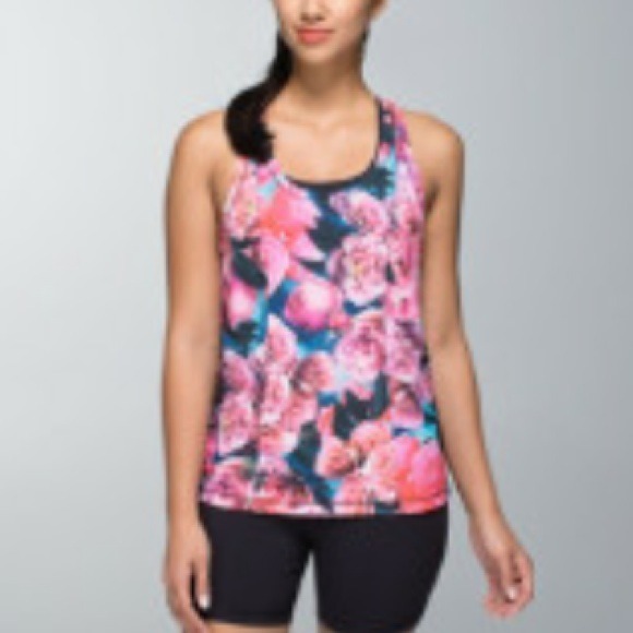 Lululemon floral singlet