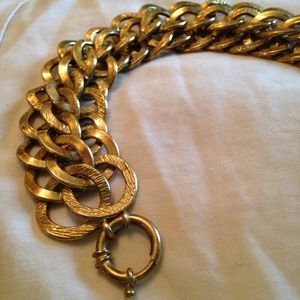 Goldtone link bracelet