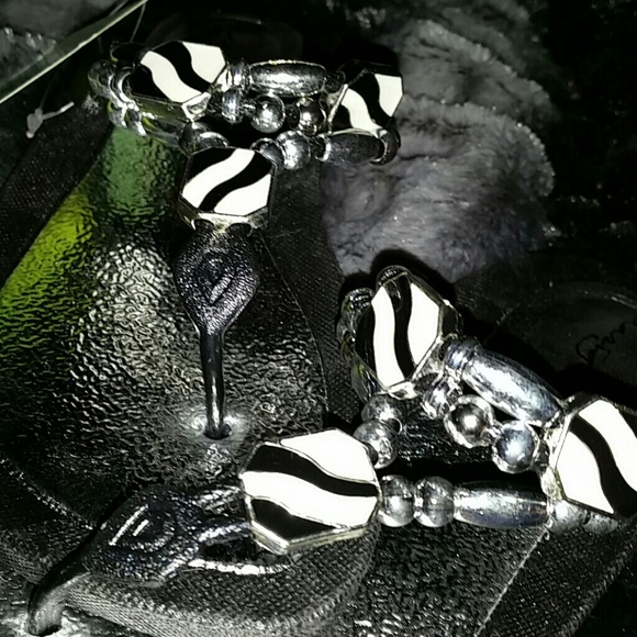 ** Zebra BeJeweLd Sandals**