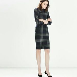 *SOLD* Zara Checked Shift Dress
