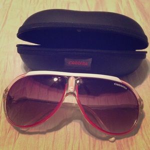 Authentic Carrera Aviator Pink/white sunglasses