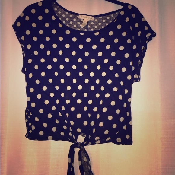 Polka dot tie t-shirt