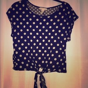 Polka dot tie t-shirt