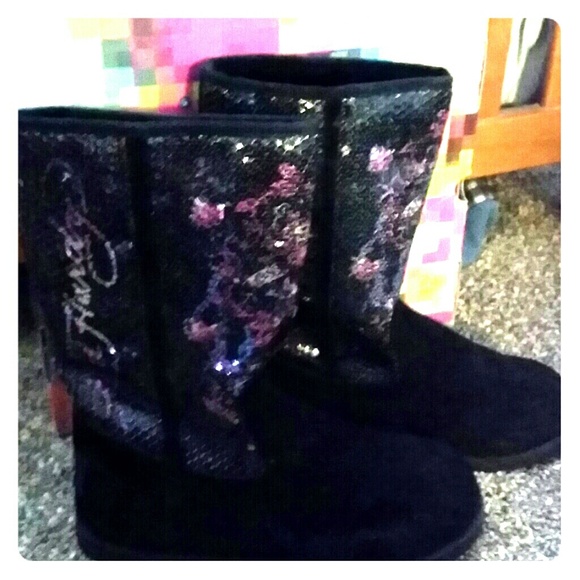 Black Ed Hardy Boots
