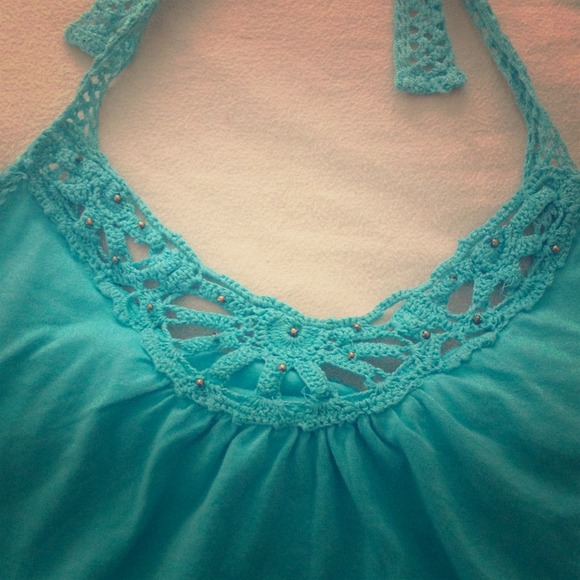 Beaded halter top