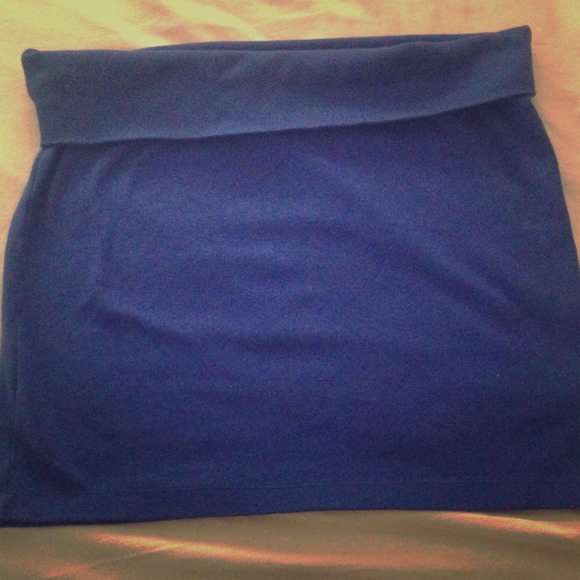 American Eagle Outfitters dark blue, strapless top