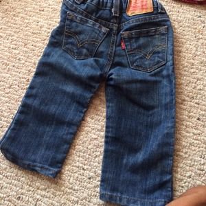 Infant Levi's 12months and Crazy8 lumberjack shirt