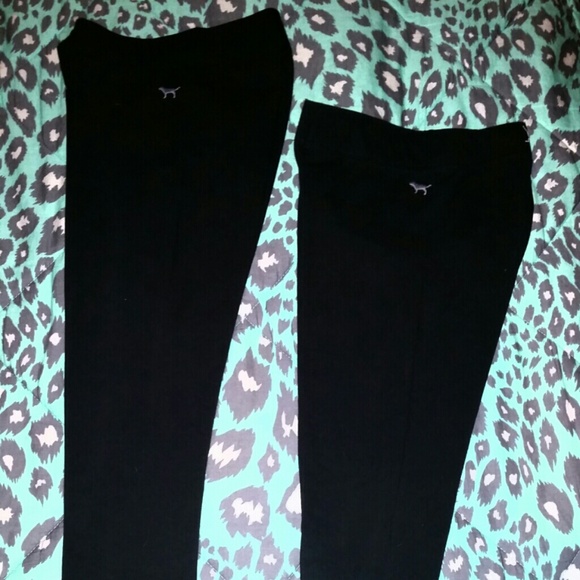 ** 2 PAIRS OF VS PINK LEGGINGS!! **
