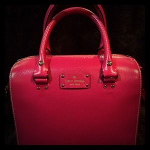 Kate Spade Wellesley Alessa Leather  pink satchel