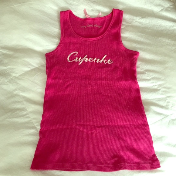 Victoria's Secret Tops - RARE 🎀💎 VS Pink Cupcake Bling Sequins Tank