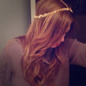 FREE GIFT WITH PURCHASE SOLD:)Gold leaf headdress