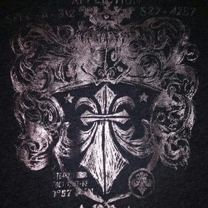 AFFLICTION Longsleeves off the shoulder sweatshirt