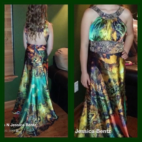 Multicolored prom/formal dress