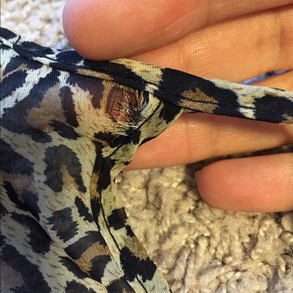 Boutique bought black/ leopard sheer top - Picture 4 of 4