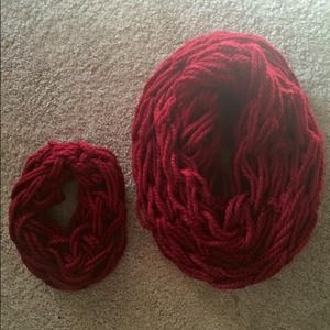 Adult and Baby Infinity Scarves