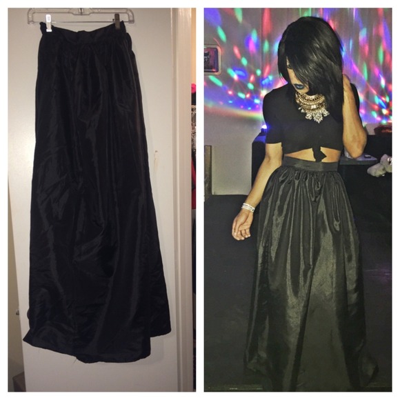 Black ball room party skirt