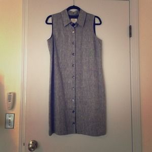 Talbots petite button down dress