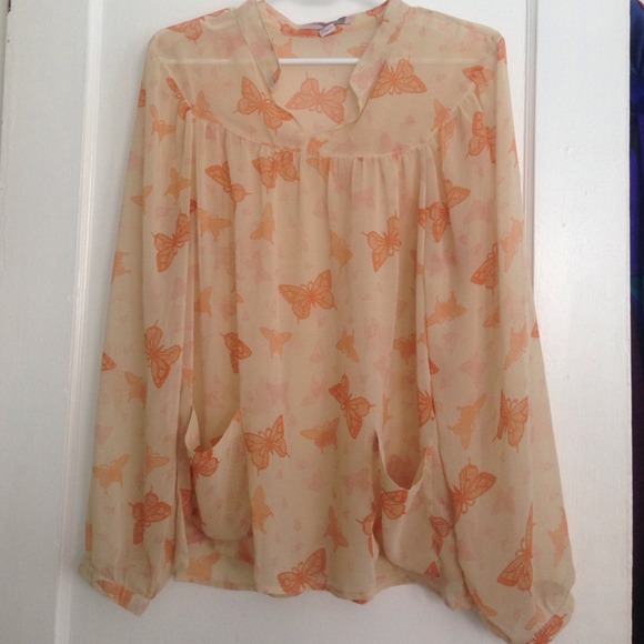 Forever 21 long sleeve blouse size Medium