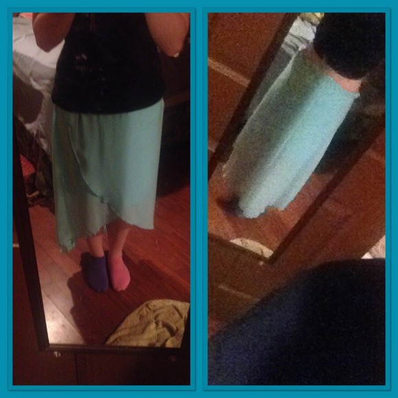 Blue highlow skirt