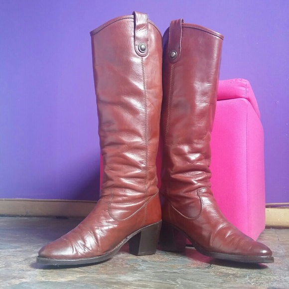 (NOT FOR SALE, JUST FOR SHOW) Frye Tall Jackie Button Boot Cognac