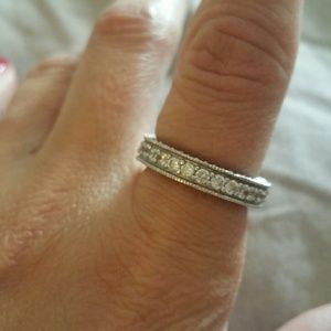Bling band ring