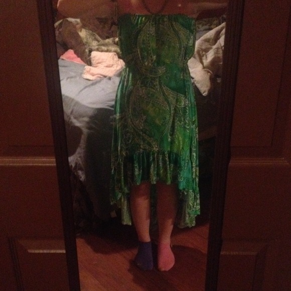 Green highlow sundress - Picture 3 of 3