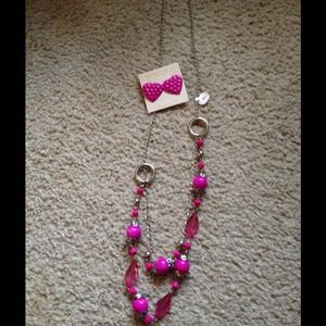 Necklace and earrings