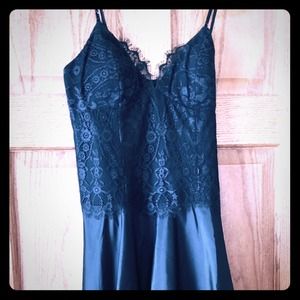 BCBG black cocktail dress.