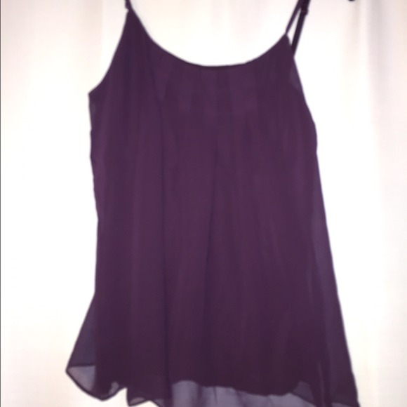 NEW New York and company Purple chiffon tank