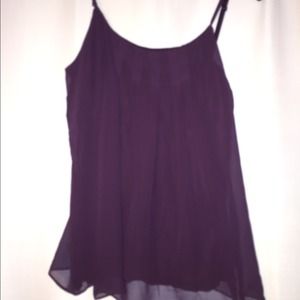 NEW New York and company Purple chiffon tank