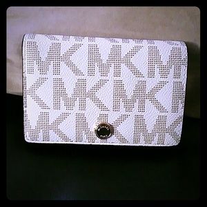 White MK wallet