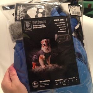 Dog winter jacket hurtta blue 16