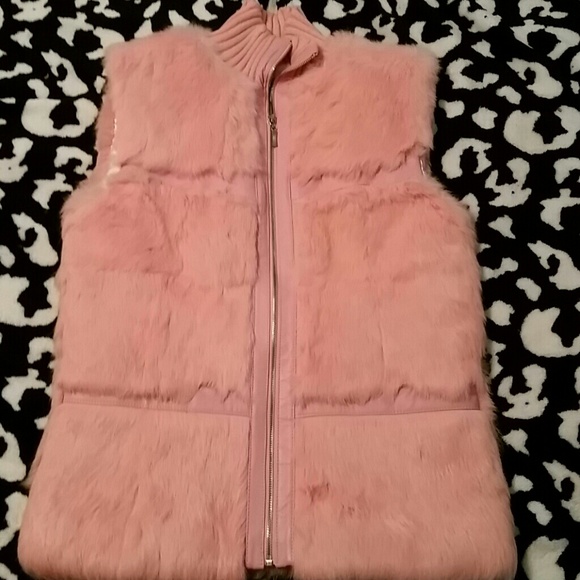 Che-Bella Jackets & Blazers - Che-Bella Pink Fur Vest