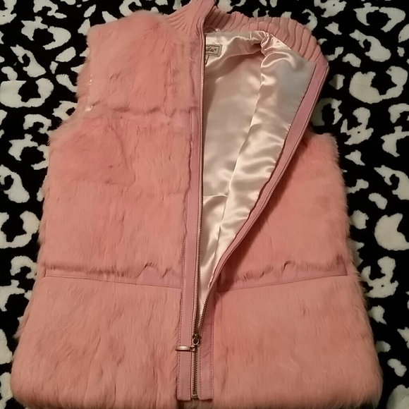 Che-Bella Pink Fur Vest - Picture 2 of 3