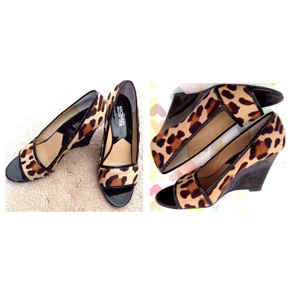 Michael Kors Animal Print Wedges - Picture 3 of 3
