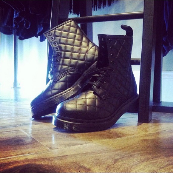 Quilted Dr. Marten boots