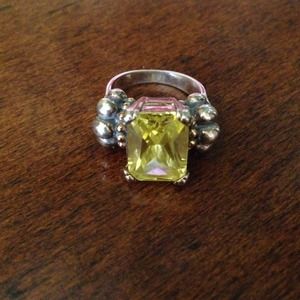 Sterling silver peridot ring