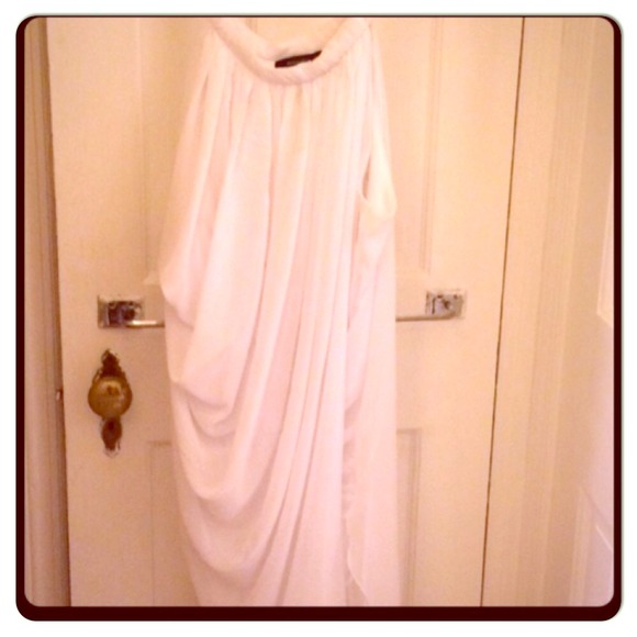 White goddess style dress