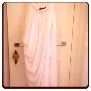 White goddess style dress